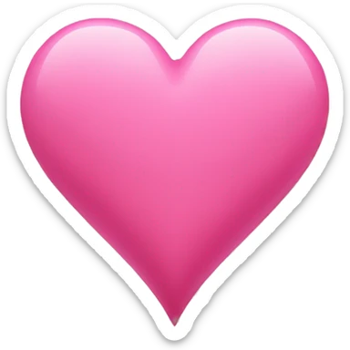 pink heart sticker
