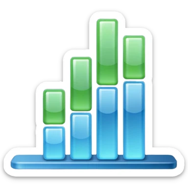 quantity three barplot descending icon sticker