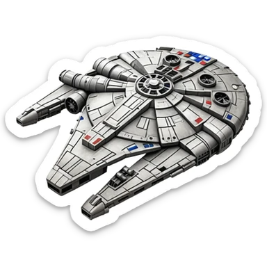 Star Wars millennium falcon sticker