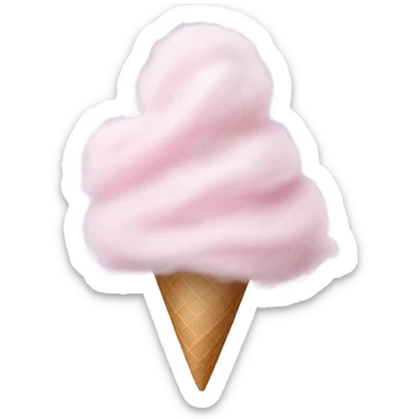 Cotton candy sticker