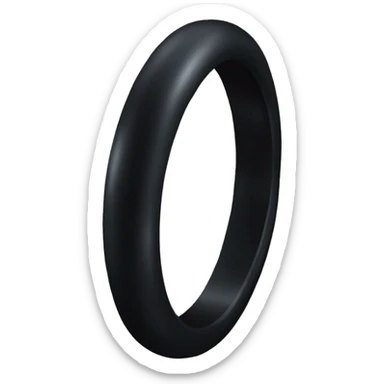 Black ring  sticker