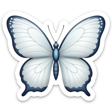 mariposa blanca sticker