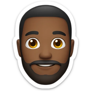 25 year old with a beard and a brown skin sticker