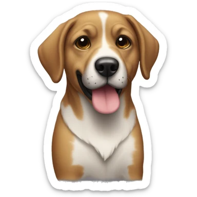 Perro con mascara de ladron sticker