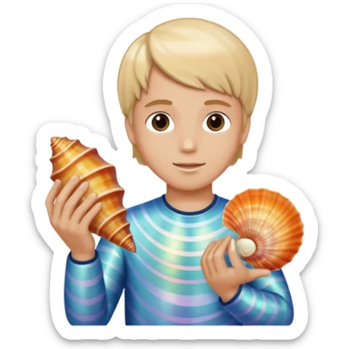 Attack On Titan, the seashell Armin found in the sea  sticker