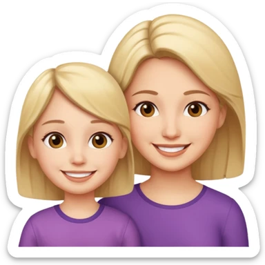 Adult mother loves her adult daughter  sticker