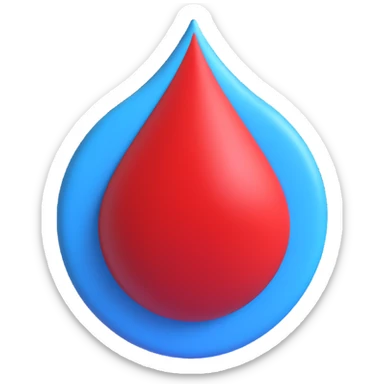 ‘Modern and clean diabetes awareness symbol with blue circle and blood drop in the middle. sticker
