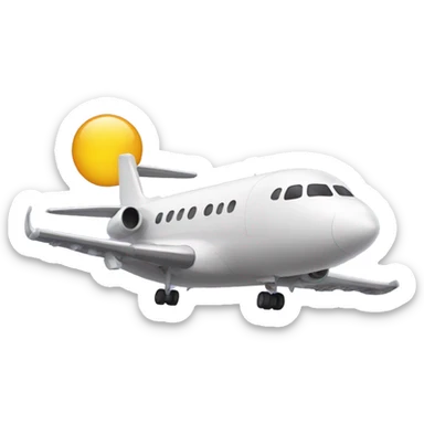 Chat qui est sûr un avion  sticker