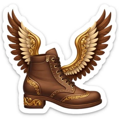 shoes with wings sticker