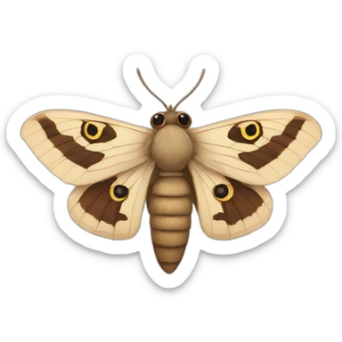 Moth sticker