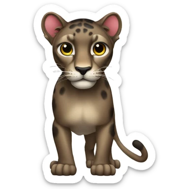 panther animal, full body sticker