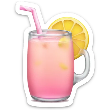 Pink lemonade, cutesy  sticker