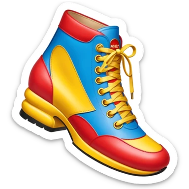 Moschino spam can design shoe art sticker