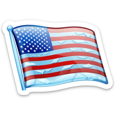 Ice USA flag emoji sticker