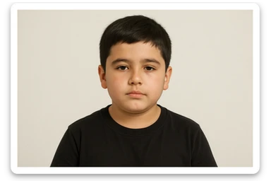 Shu bolani 10 11 yoshligini tasvirlab ber beligacha bo'lsin orqa fonda hech narsa bo'lasin sticker