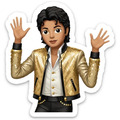   Micheal Jackson  dance  sticker