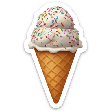 ice cream with sprinkles  sticker