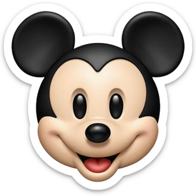 mickey mouse head sticker
