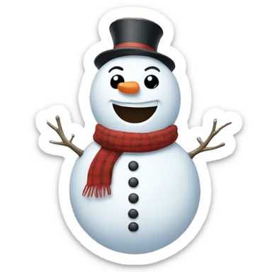Snowman sticker
