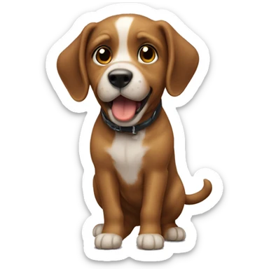 Um cachorro voando sticker