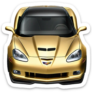 Chevrolet Corvette C6 hard too 2008 Z06 gold sticker