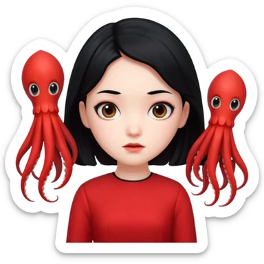 young hee doll squid game sticker