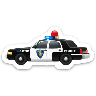 cop car sticker