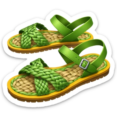 grass sandals sticker