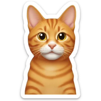 Orange tabby sticker