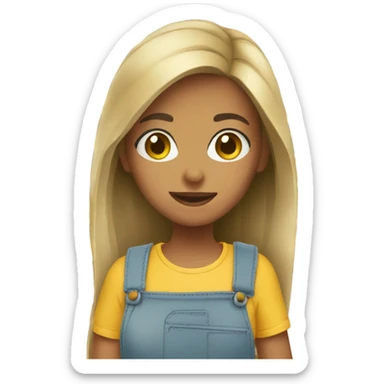 Girl shopping sticker