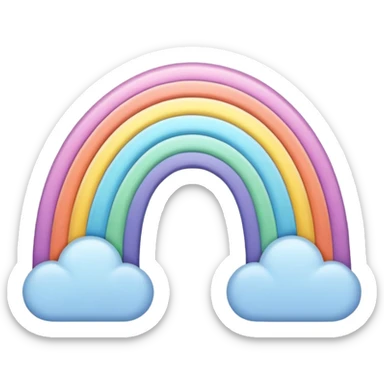 Vintage Rainbow  sticker