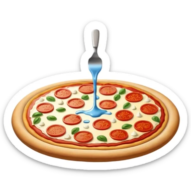 Part de pizza de couleur de la France sticker