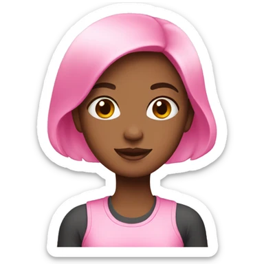 pink clean girl set emojis sticker