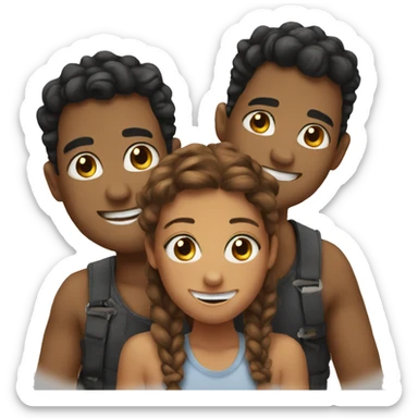 3 best friends  sticker