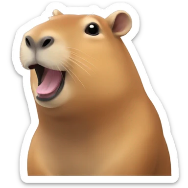 Capybara happy sticker