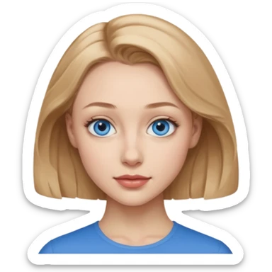 Sarah Gadon with blue eyes sticker