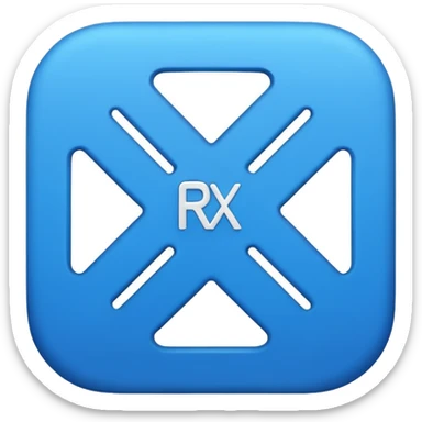 A rx logo sticker