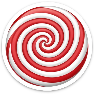 Peppermint emoji sticker