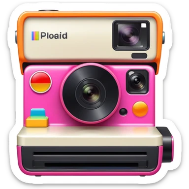 polaroid camera printing picture sticker