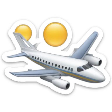 Avion et tour jumelles sticker