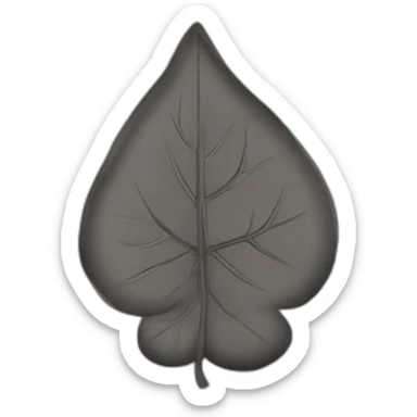 Trebol de 5 hojas negro sticker