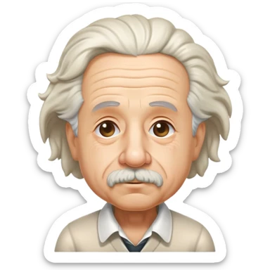 Einstein pooping sticker