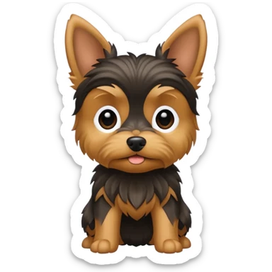 Skinny yorkie sticker