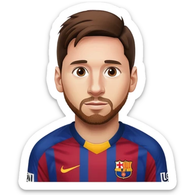leo messi barca  sticker