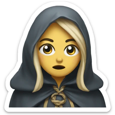 cara llorando sticker