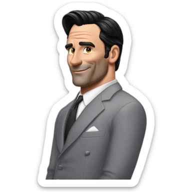 Jon hamm lgbt sticker