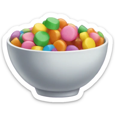 Bowl of candy  sticker