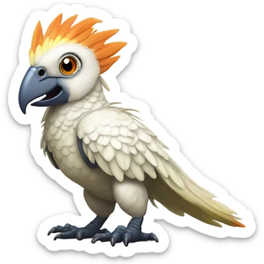 Cockatoo dinosaur  sticker