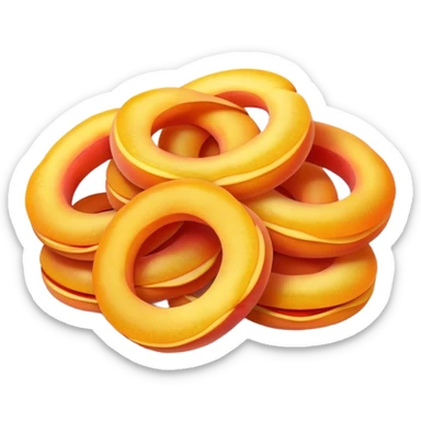 peach rings sticker