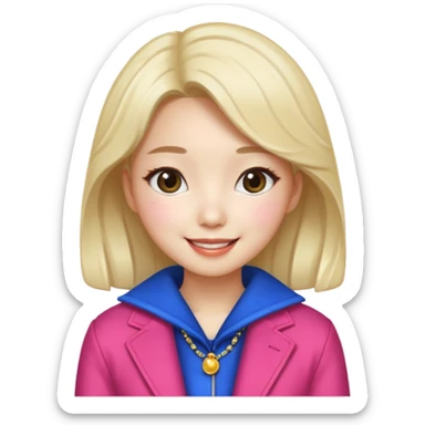 fashionably grily, designer, korean, bubbly sticker